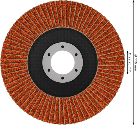 Lamelový kotouč Bosch EXPERT X782, úhlový, 115 mm, G80.